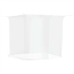 vidaXL Plasa de tantari suspendata 156 ochiuri alb 220x150x180 cm