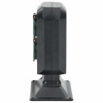 vidaXL Priză de exterior cu țăruș și 2 căi, negru/verde, 15,5x11x24 cm vidaXL Priză de exterior cu țăruș și 2 căi, negru/verde, 15,5x11x24 cm