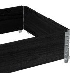 vidaXL Ramă pentru paleți, negru, 80x60 cm, lemn masiv de pin vidaXL Ramă pentru paleți, negru, 80x60 cm, lemn masiv de pin