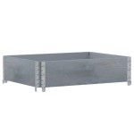 vidaXL Ramă pentru paleți, gri, 80x60 cm, lemn masiv de pin vidaXL Ramă pentru paleți, gri, 80x60 cm, lemn masiv de pin