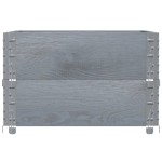 vidaXL Rame pentru paleți, 2 buc., gri, 80x60 cm, lemn masiv de pin vidaXL Rame pentru paleți, 2 buc., gri, 80x60 cm, lemn masiv de pin