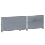 vidaXL Rame pentru paleți, 2 buc., gri, 80x60 cm, lemn masiv de pin vidaXL Rame pentru paleți, 2 buc., gri, 80x60 cm, lemn masiv de pin