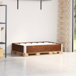 vidaXL Ramă pentru paleți, maro, 120x80 cm, lemn masiv de pin vidaXL Ramă pentru paleți, maro, 120x80 cm, lemn masiv de pin