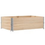 vidaXL Rame pentru paleți, 2 buc., 120x80 cm, lemn masiv de pin