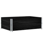 vidaXL Rame pentru paleți, 2 buc., negru, 120x80 cm, lemn masiv pin vidaXL Rame pentru paleți, 2 buc., negru, 120x80 cm, lemn masiv pin