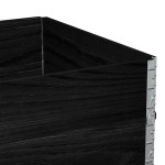 vidaXL Rame pentru paleți, 2 buc., negru, 120x80 cm, lemn masiv pin vidaXL Rame pentru paleți, 2 buc., negru, 120x80 cm, lemn masiv pin