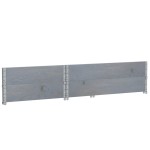 vidaXL Rame pentru paleți, 2 buc., gri, 120x80 cm, lemn masiv de pin vidaXL Rame pentru paleți, 2 buc., gri, 120x80 cm, lemn masiv de pin