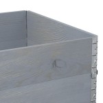 vidaXL Rame pentru paleți, 2 buc., gri, 120x80 cm, lemn masiv de pin vidaXL Rame pentru paleți, 2 buc., gri, 120x80 cm, lemn masiv de pin