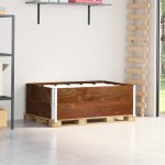vidaXL Rame pentru paleți, 2 buc., maro, 120x80 cm, lemn masiv de pin vidaXL Rame pentru paleți, 2 buc., maro, 120x80 cm, lemn masiv de pin