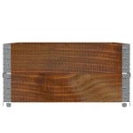 vidaXL Rame pentru paleți, 2 buc., maro, 120x80 cm, lemn masiv de pin vidaXL Rame pentru paleți, 2 buc., maro, 120x80 cm, lemn masiv de pin