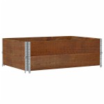 vidaXL Rame pentru paleți, 2 buc., maro, 120x80 cm, lemn masiv de pin vidaXL Rame pentru paleți, 2 buc., maro, 120x80 cm, lemn masiv de pin