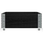 vidaXL Ramă pentru paleți, negru, 100x50 cm, lemn masiv de pin vidaXL Ramă pentru paleți, negru, 100x50 cm, lemn masiv de pin