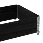 vidaXL Ramă pentru paleți, negru, 100x50 cm, lemn masiv de pin vidaXL Ramă pentru paleți, negru, 100x50 cm, lemn masiv de pin