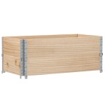 vidaXL Rame pentru paleți, 2 buc., 100x50 cm, lemn masiv de pin vidaXL Rame pentru paleți, 2 buc., 100x50 cm, lemn masiv de pin