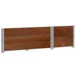 vidaXL Rame pentru paleți, 2 buc., maro, 100x50 cm, lemn masiv pin vidaXL Rame pentru paleți, 2 buc., maro, 100x50 cm, lemn masiv pin