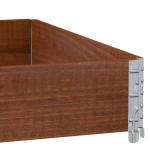 vidaXL Ramă pentru paleți, maro, 100x100 cm, lemn masiv pin vidaXL Ramă pentru paleți, maro, 100x100 cm, lemn masiv pin