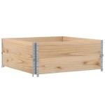 vidaXL Rame pentru paleți, 2 buc., 100x100 cm, lemn masiv de pin vidaXL Rame pentru paleți, 2 buc., 100x100 cm, lemn masiv de pin