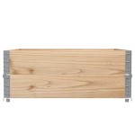 vidaXL Rame pentru paleți, 2 buc., 100x100 cm, lemn masiv de pin vidaXL Rame pentru paleți, 2 buc., 100x100 cm, lemn masiv de pin