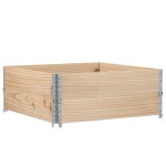 vidaXL Rame pentru paleți, 2 buc., 100x100 cm, lemn masiv de pin vidaXL Rame pentru paleți, 2 buc., 100x100 cm, lemn masiv de pin
