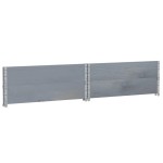vidaXL Rame pentru paleți 2 buc. gri 100x100 cm lemn masiv de pin vidaXL Rame pentru paleți 2 buc. gri 100x100 cm lemn masiv de pin
