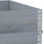vidaXL Rame pentru paleți 2 buc. gri 100x100 cm lemn masiv de pin vidaXL Rame pentru paleți 2 buc. gri 100x100 cm lemn masiv de pin