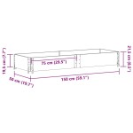 vidaXL Ramă pentru paleți, 150x50 cm, lemn masiv de pin vidaXL Ramă pentru paleți, 150x50 cm, lemn masiv de pin