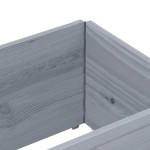 vidaXL Rame pentru paleți, 2 buc., gri, 150x50 cm, lemn masiv de pin