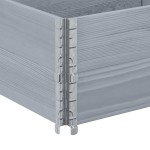 vidaXL Rame pentru paleți, 2 buc., gri, 150x50 cm, lemn masiv de pin