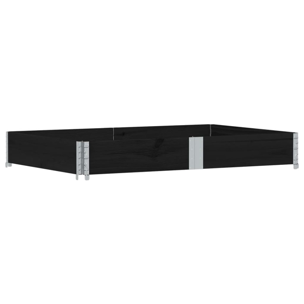 vidaXL Ramă pentru paleți, negru, 150x100 cm, lemn masiv pin