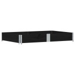 vidaXL Ramă pentru paleți, negru, 150x100 cm, lemn masiv pin vidaXL Ramă pentru paleți, negru, 150x100 cm, lemn masiv pin