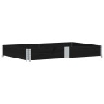 vidaXL Ramă pentru paleți, negru, 150x100 cm, lemn masiv pin vidaXL Ramă pentru paleți, negru, 150x100 cm, lemn masiv pin
