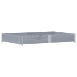 vidaXL Ramă pentru paleți, gri, 150x100 cm, lemn masiv pin vidaXL Ramă pentru paleți, gri, 150x100 cm, lemn masiv pin