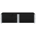 vidaXL Rame pentru paleți, 2 buc., negru, 150x100 cm, lemn masiv pin vidaXL Rame pentru paleți, 2 buc., negru, 150x100 cm, lemn masiv pin