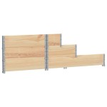 vidaXL Strat înălțat cu 3 niveluri, 120x80 cm, lemn masiv de pin