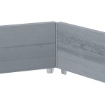 vidaXL Strat înălțat, gri, 160x160 cm, lemn masiv pin, hexagon vidaXL Strat înălțat, gri, 160x160 cm, lemn masiv pin, hexagon