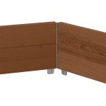 vidaXL Strat înălțat, maro, 160x160 cm, lemn masiv pin, hexagon vidaXL Strat înălțat, maro, 160x160 cm, lemn masiv pin, hexagon
