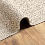 vidaXL Covor „ZIZUR” crem aspect iută pentru interior și exterior vidaXL Covor „ZIZUR” crem aspect iută pentru interior și exterior
