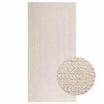 vidaXL Covor „ZIZUR” crem aspect iută pentru interior și exterior vidaXL Covor „ZIZUR” crem aspect iută pentru interior și exterior