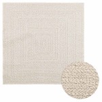 vidaXL Covor „ZIZUR” crem aspect iută pentru interior și exterior vidaXL Covor „ZIZUR” crem aspect iută pentru interior și exterior