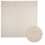 vidaXL Covor „ZIZUR” crem aspect iută pentru interior și exterior vidaXL Covor „ZIZUR” crem aspect iută pentru interior și exterior