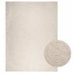 vidaXL Covor „ZIZUR” crem aspect iută pentru interior și exterior vidaXL Covor „ZIZUR” crem aspect iută pentru interior și exterior