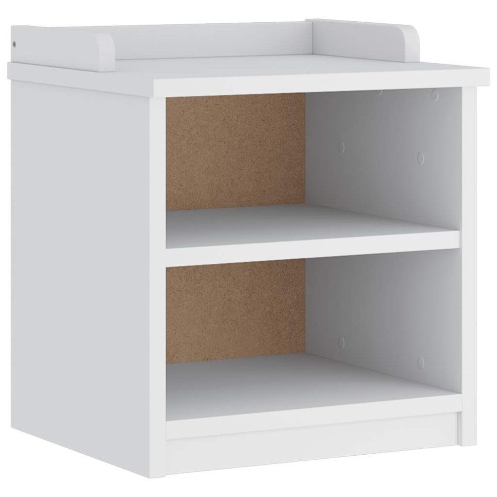 vidaXL Bancă pentru hol „SANDNES” albă 45x40x50 cm, lemn masiv de pin