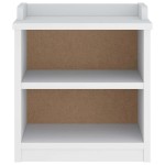 vidaXL Bancă pentru hol „SANDNES” albă 45x40x50 cm, lemn masiv de pin