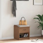 vidaXL Bancă pentru hol „SANDNES” 45x40x50 cm din lemn masiv de pin