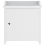 vidaXL Bancă pentru hol „SANDNES” albă 45x40x50 cm, lemn masiv de pin