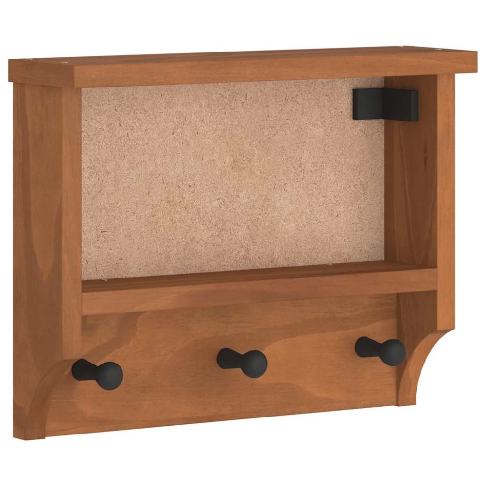 vidaXL Suport pentru haine "SANDNES" 45x12x35 cm, lemn masiv de pin