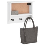 vidaXL Suport pentru haine "SANDNES" alb 45x12x35 cm lemn masiv de pin vidaXL Suport pentru haine "SANDNES" alb 45x12x35 cm lemn masiv de pin