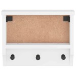 vidaXL Suport pentru haine "SANDNES" alb 45x12x35 cm lemn masiv de pin vidaXL Suport pentru haine "SANDNES" alb 45x12x35 cm lemn masiv de pin