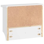 vidaXL Suport pentru haine "SANDNES" alb 45x12x35 cm lemn masiv de pin vidaXL Suport pentru haine "SANDNES" alb 45x12x35 cm lemn masiv de pin