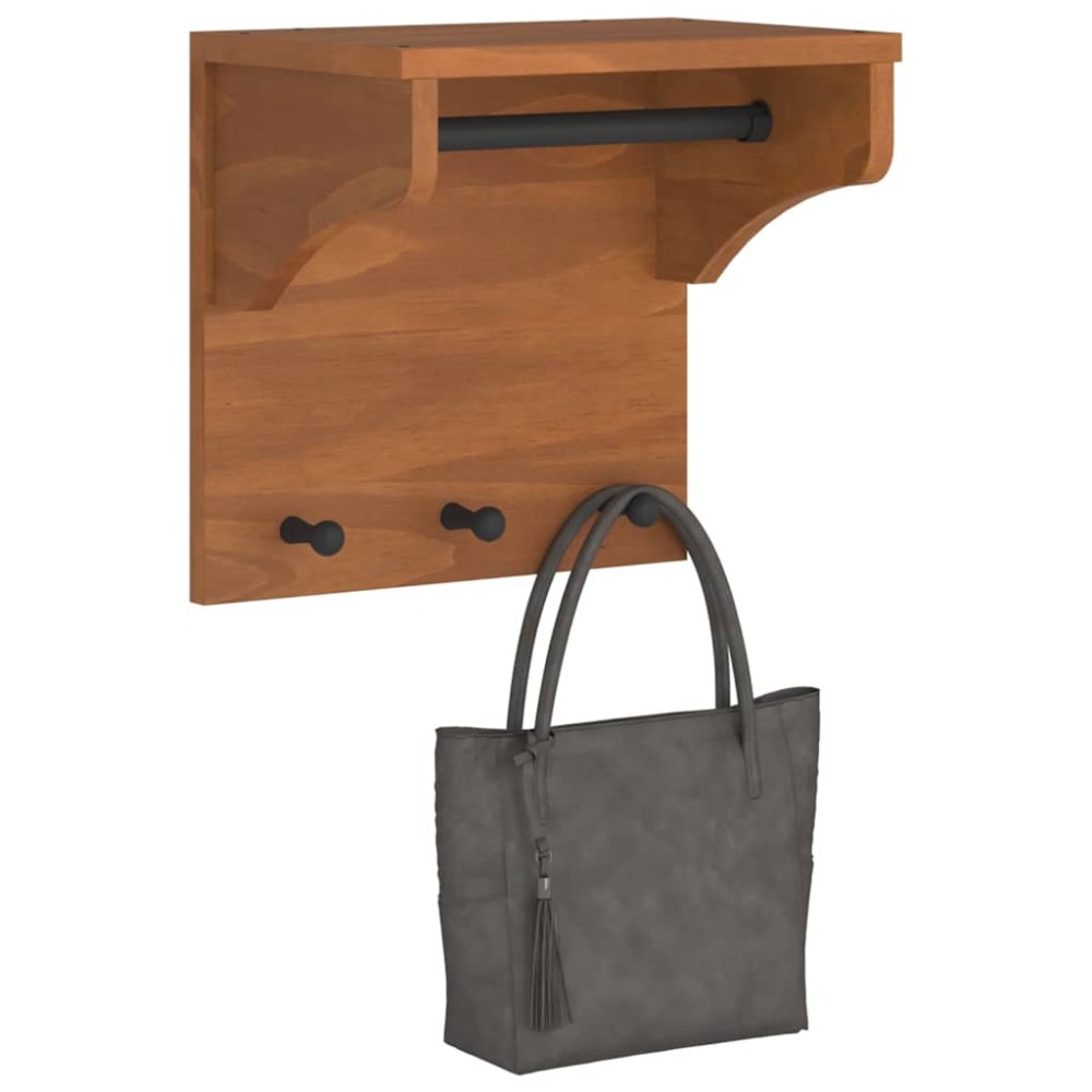 vidaXL Suport pentru haine "SANDNES" 43x30x42 cm, lemn masiv de pin
